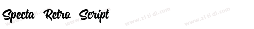 Specta Retro Script字体转换